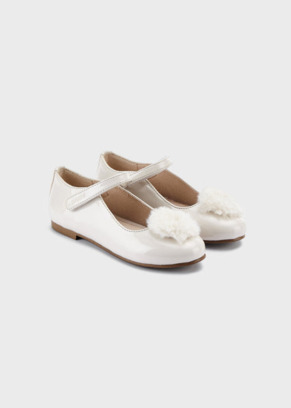 Mayoral balerini fetite cu pom pom 19-25, Off-white Imagine principală a produsului