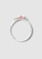 Mayoral bentita fete elastica tip diadema cu floare 0 luni Alb