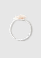 Mayoral bentita fete elastica tip diadema cu floare 0 luni Off-white