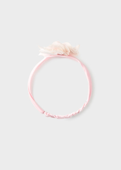 Mayoral bentita fete elastica tip diadema cu floare 0 luni Roz baby