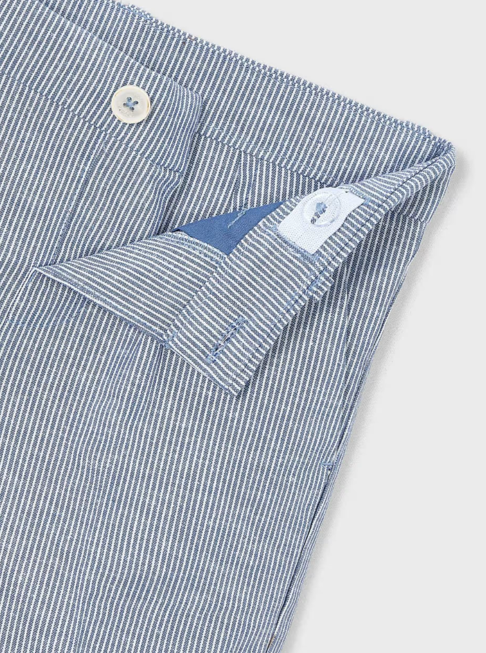 Mayoral bermude baieti 5-10 ani Indigo stripes