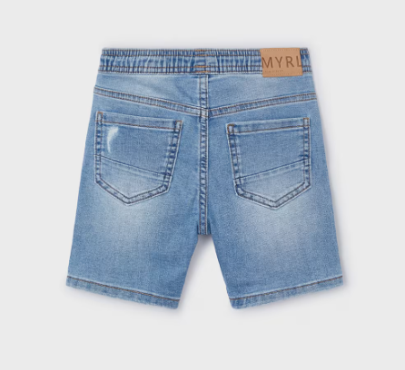 Mayoral bermude baieti denim cu rupturi 4-9 ani Denim deschis Imagine secundară a produsului