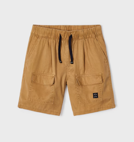 Mayoral bermude baieti din Tencel Lyocell 3-9 ani, Camel Imagine principală a produsului