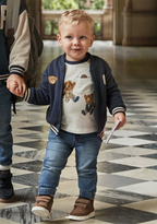 Mayoral blugi baieti jogger 6-48 luni Denim mediu