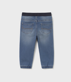 Mayoral blugi baieti jogger 6-48 luni Denim mediu
