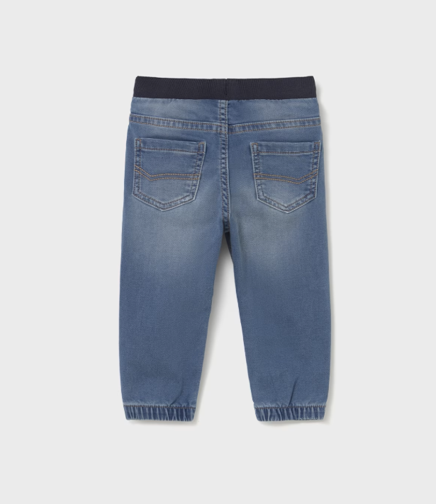 Mayoral blugi baieti jogger 6-48 luni Denim mediu