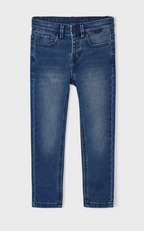Mayoral blugi baieti slim fit 4-9 ani, Denim mediu