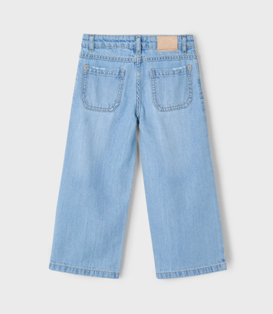 Mayoral blugi fete largi 3-10 ani Denim deschis