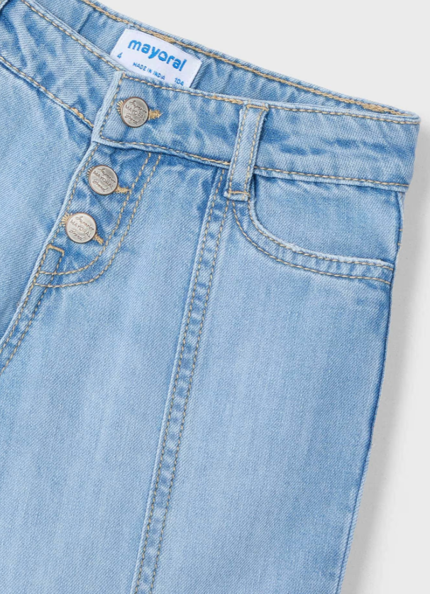 Mayoral blugi fete largi 3-10 ani Denim deschis