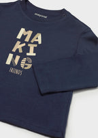 Mayoral bluza baieti basic 12-48 luni Azul Making Friends