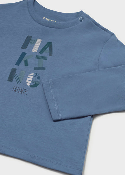 Mayoral bluza baieti basic 12-48 luni Indigo Making Friends
