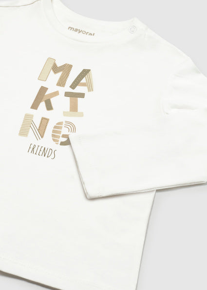 Mayoral bluza baieti basic 12-48 luni Nata Making Friends