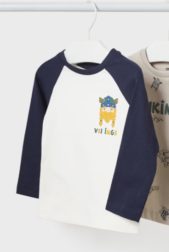 Mayoral bluza baieti Better Cotton 12-36 luni, Piedra-Blue vikings Imagine principală a produsului