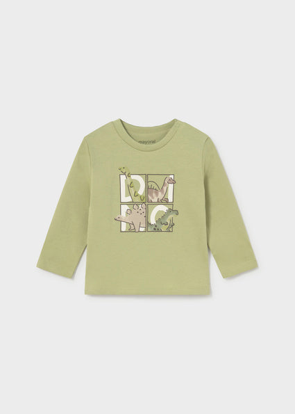 Mayoral bluza baieti cu dinozauri 12-48 luni Oregano