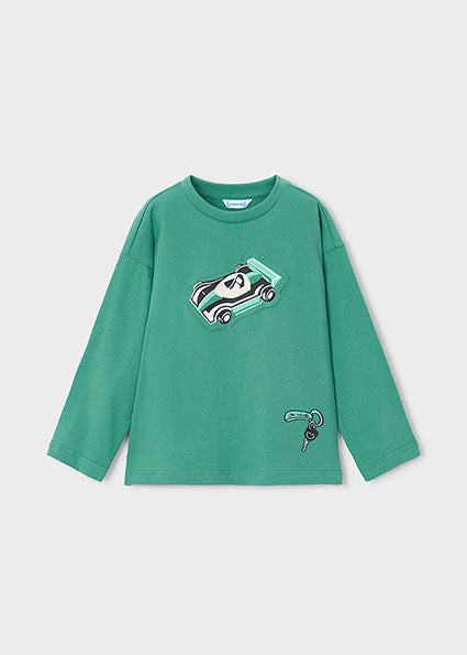 Mayoral bluza baieti cu imprimeu 5-10 ani Acacia cu masina de curse