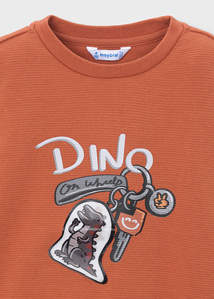 Mayoral bluza baieti cu imprimeu 5-10 ani Caramiziu Dino