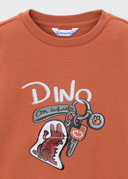 Mayoral bluza baieti cu imprimeu 5-10 ani Caramiziu Dino