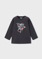 Mayoral bluza baieti cu imprimeu 5-10 ani Pizarra Dino