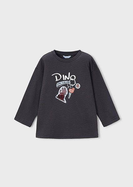 Mayoral bluza baieti cu imprimeu 5-10 ani Pizarra Dino