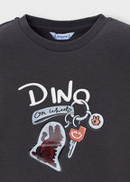 Mayoral bluza baieti cu imprimeu 5-10 ani Pizarra Dino