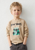 Mayoral bluza baieti cu imprimeu 5-10 ani Hazelnut Racing