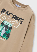 Mayoral bluza baieti cu imprimeu 5-10 ani Hazelnut Racing