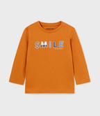 Mayoral bluza baieti cu maneca lunga 12-36 luni, Smile Galbenus de ou