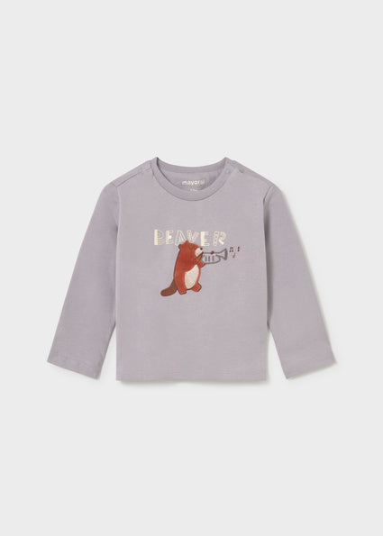 Mayoral bluza baieti cu maneca lunga 12-48 luni Gri Beaver