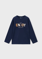 Mayoral bluza baieti cu maneca lunga 2-10 ani Ink Just Enjoy