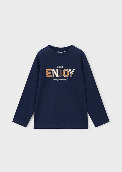 Mayoral bluza baieti cu maneca lunga 2-10 ani Ink Just Enjoy