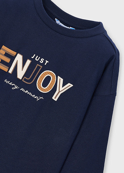 Mayoral bluza baieti cu maneca lunga 2-10 ani Ink Just Enjoy