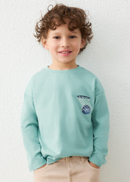 Mayoral bluza baieti cu minge si cos de baschet 5-10 ani Acuario