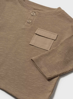 Mayoral bluza baieti cu nasturei 12-48 luni Caramel