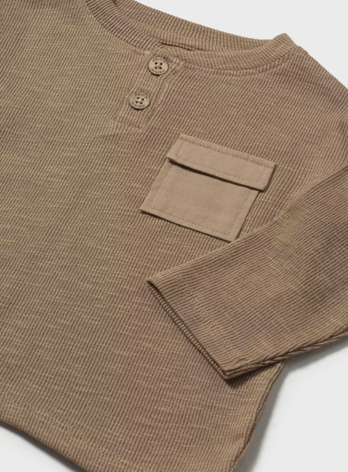 Mayoral bluza baieti cu nasturei 12-48 luni Caramel
