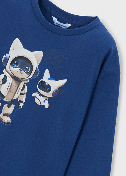 Mayoral bluza baieti cu pisica astronaut 5-10 ani Atlantic