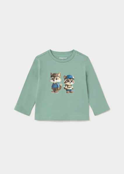 Mayoral bluza baieti cu serigrafie 12-48 luni Acuario cu ratoni Imagine principală a produsului