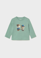 Mayoral bluza baieti cu serigrafie 12-48 luni Acuario cu ratoni