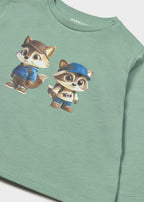 Mayoral bluza baieti cu serigrafie 12-48 luni Acuario cu ratoni