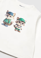 Mayoral bluza baieti cu serigrafie 12-48 luni Nata cu ratoni