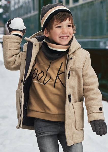 Mayoral bluza baieti cu text 4-9 ani Toffee