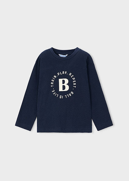 Mayoral bluza baieti cu imprimeu 5-10 ani Azul Ball is life