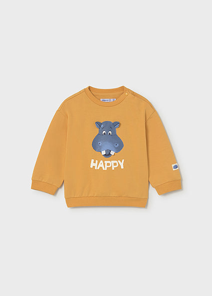 Mayoral bluza baieti interactiva cu maneca lunga 6-48 Peach Imagine principală a produsului