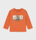 Mayoral bluza baieti Play With 12-48 luni Pumpkin cu catel