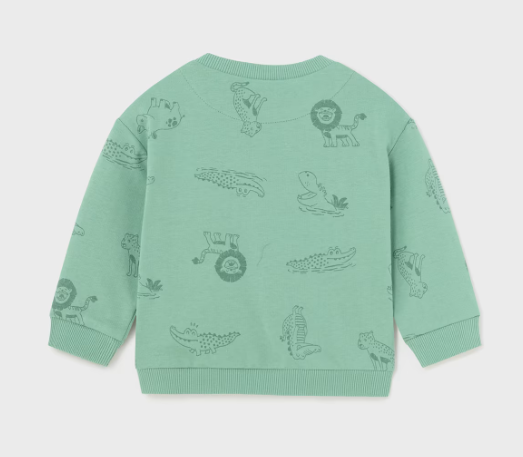 Mayoral bluza baieti sport imprimeu comfy fit 6-36 luni Eucalipt Imagine secundară a produsului