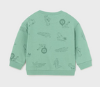 Mayoral bluza baieti sport imprimeu comfy fit 6-36 luni Eucalipt