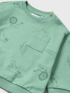 Mayoral bluza baieti sport imprimeu comfy fit 6-36 luni Eucalipt