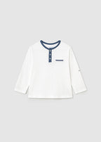 Mayoral bluza baieti stil tunica 12-48 luni White-Regata