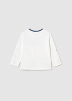 Mayoral bluza baieti stil tunica 12-48 luni White-Regata