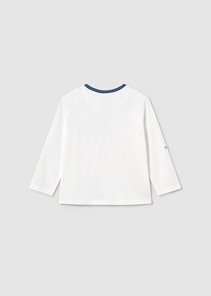 Mayoral bluza baieti stil tunica 12-48 luni White-Regata
