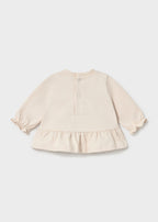 Mayoral bluza fete 0-18 luni Crem-Mov cu animale